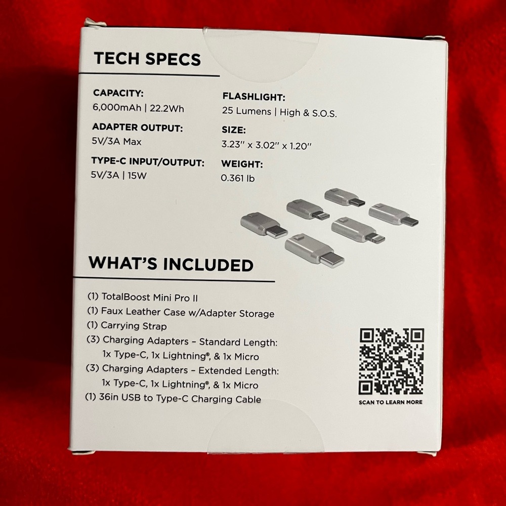Opened unused brand new limitless total boost mini pro II portable power bank - Picture 2 of 4